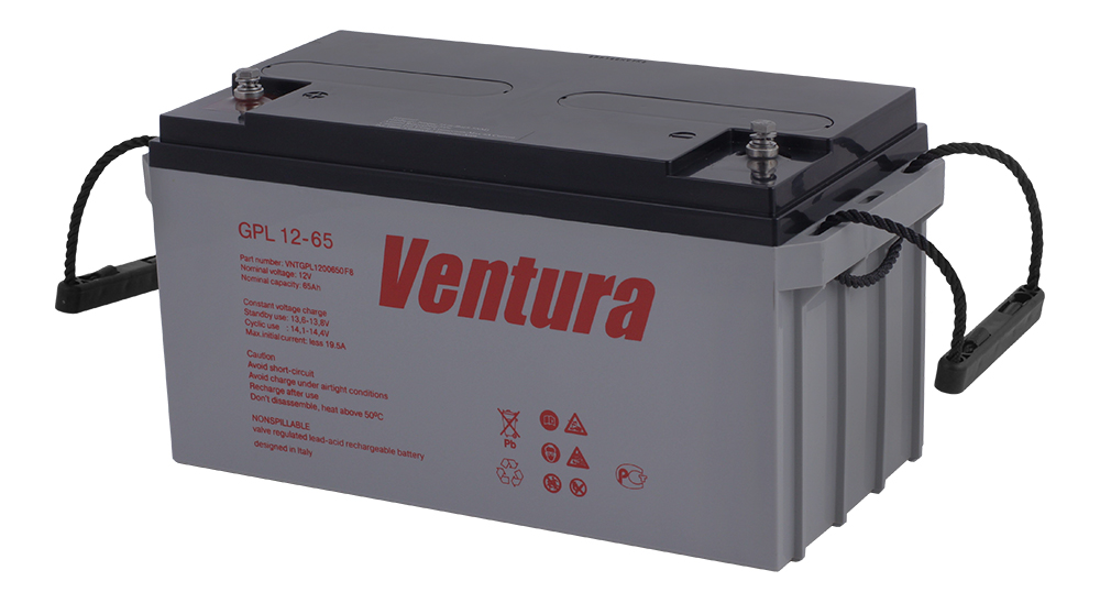 Фото товара Аккумуляторная батарея (АКБ) для ИБП 65А/h (Ventura GPL12-65). Изображение №1